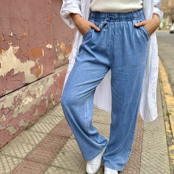 Pantalón Denim Fluido